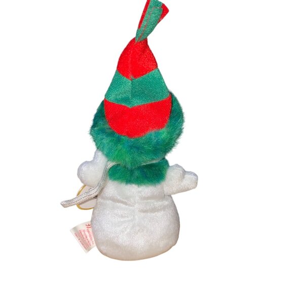 Ty "Snowgirl" Jingle Beanies Collectible Plush Snowman Toy - Picture 3 of 9